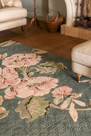 Laura Ashley Aylworth Trail Fern Green 078607 Rug