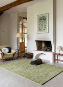 Laura Ashley Coleby Petals Hedgerow Green 078807 Rug