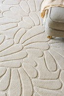 Laura Ashley Coleby Petals Ivory Cream 078809 Rug
