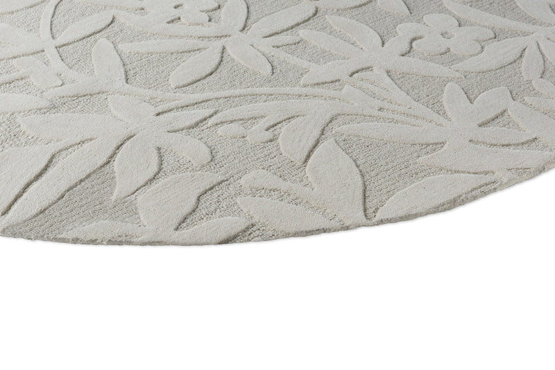 Laura Ashley Cleavers Natural 080901 Round Rug