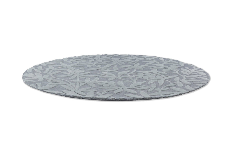 Laura Ashley Cleavers Dark Steel 080904 Round Rug