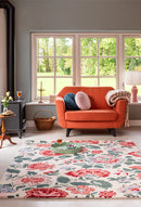 Laura Ashley Wendling Floral Poppy Red 083100 Rug