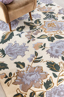 Laura Ashley Wendling Floral Heather Purple 083104 Rug