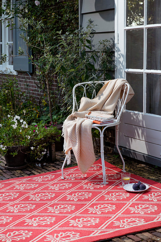 Laura Ashley Porchester Poppy Red Outdoor 480200 Rug