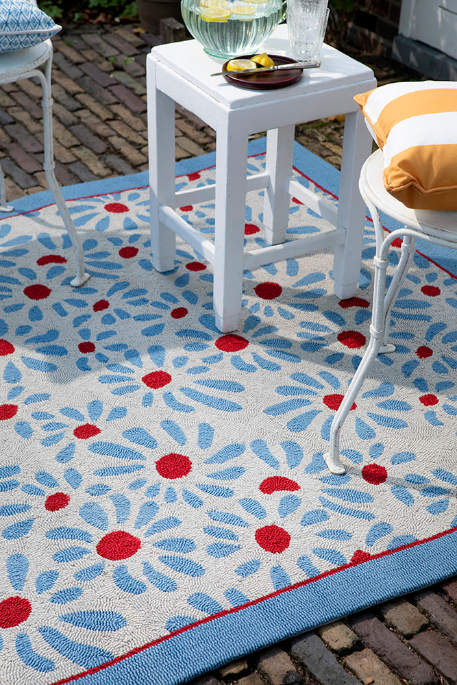 Laura Ashley Thorncliff Sky Blue Outdoor 480308 Rug