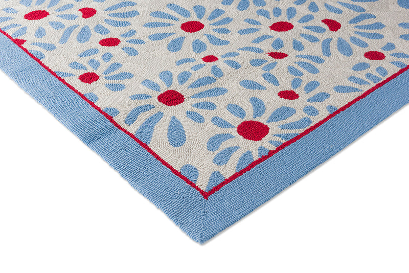 Laura Ashley Thorncliff Sky Blue Outdoor 480308 Rug