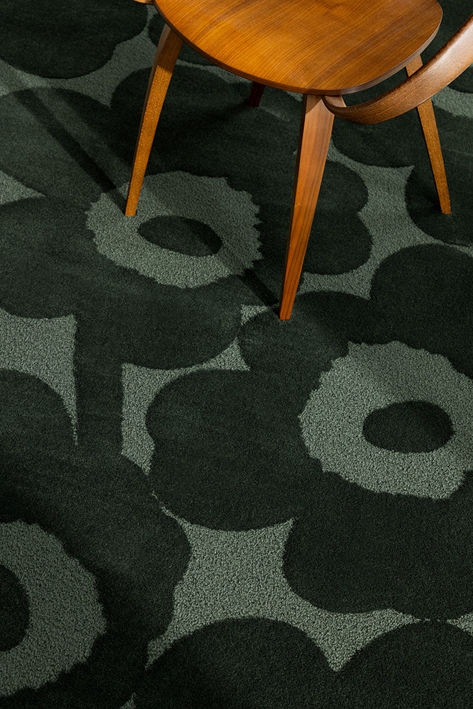 Marimekko Unikko Dark Green 132207 Rug