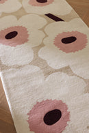 Marimekko Unikko Beige Pink 132402 Runner Rug