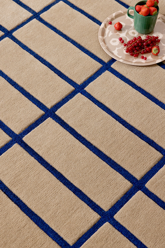 Marimekko Tiiliskivi Bright Blue 132908 Rug