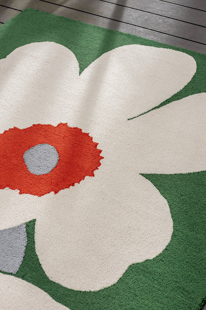 Marimekko Unikko 60th Anniversary Green 433007 Rug