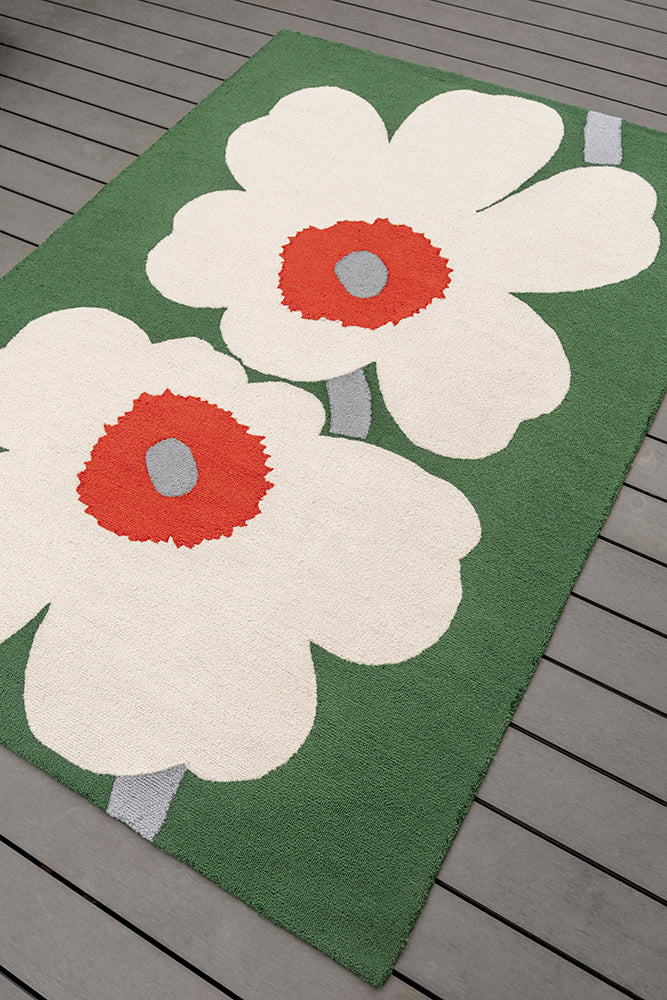 Marimekko Unikko 60th Anniversary Green 433007 Rug