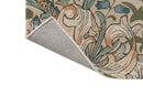 Morris & Co Golden Lily Green - Red 130107 Rug