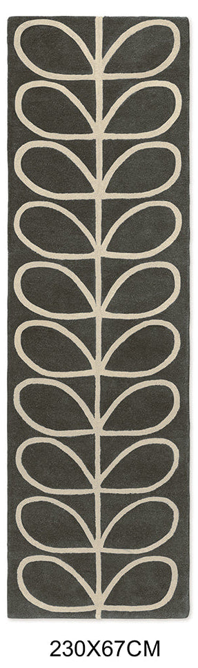 Orla Kiely Linear Stem Slate 060505 Runner Rug
