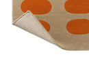 Orla Kiely Optical Oval Orange - Sand 157703 Rug