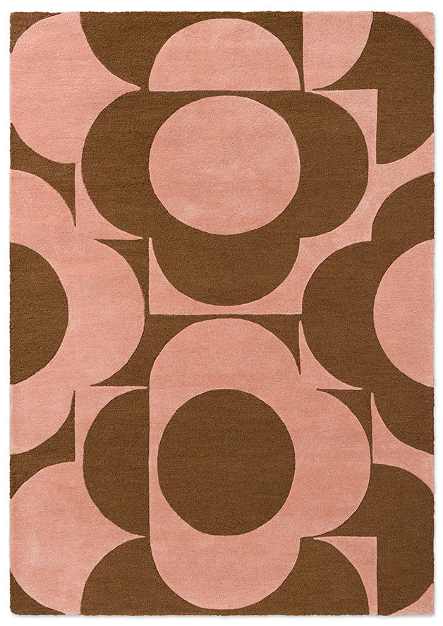 Orla Kiely Prism Flower Pink - Terracotta 158002 Rug