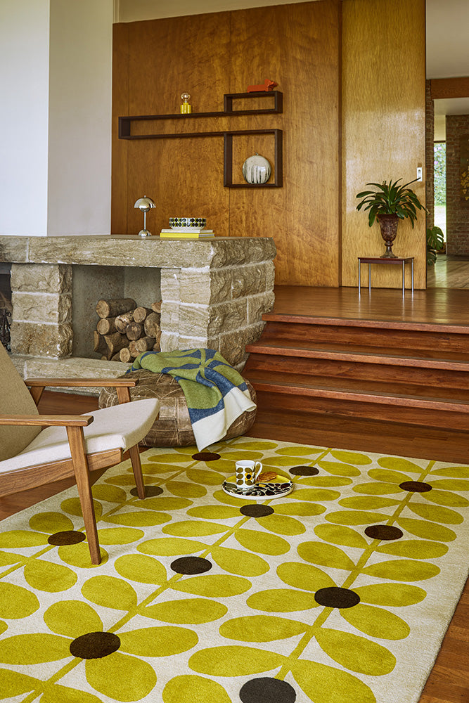 Orla Kiely Sixties Stem Yellow 158106 Rug