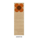 Orla Kiely Flower Placement Pumpkin - Ecru 158203 Rug