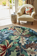 Sanderson Robin's Wood Forest Green Round 146508 Rug