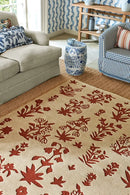 Sanderson Woodland Glade Linen/Russet Brown 146801 Rug