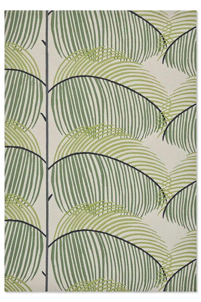 Sanderson Manila Leaf Botanical Green Outdoor 446107