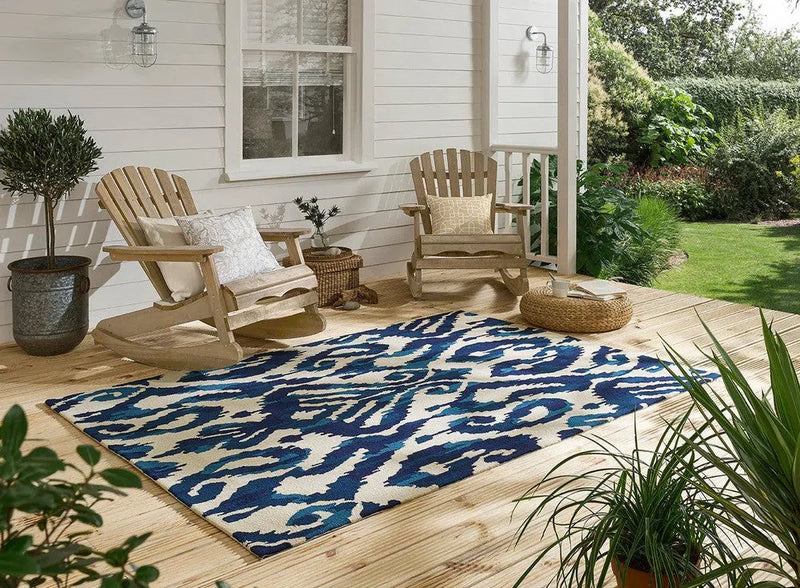 Sanderson Kasuri Indigo Outdoor 446208