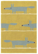 Scion Mr Fox Rug Mustard 25306