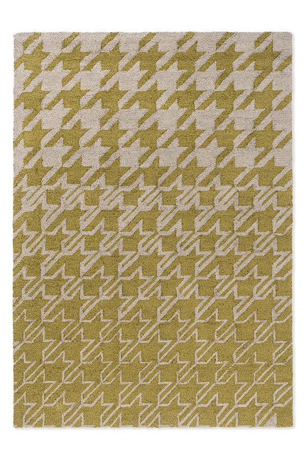 Ted Baker Houndstooth Mustard 455706 Outdoor Rug