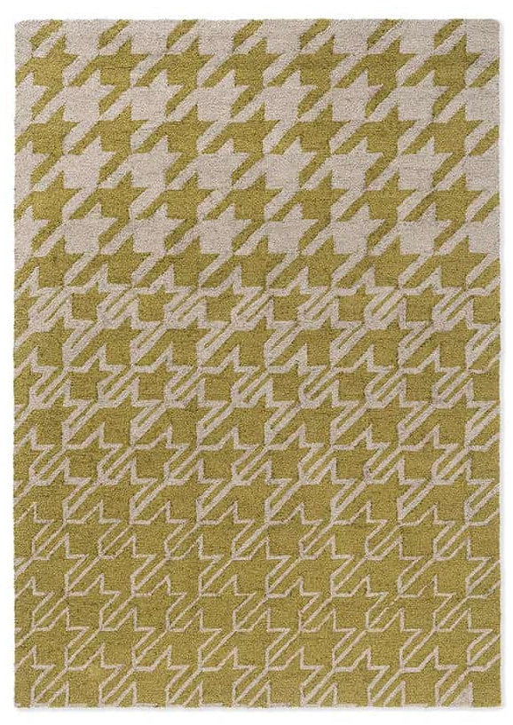 Ted Baker Houndstooth Mustard 455706 Outdoor Rug