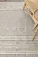 Colorado Lines Beige Outdoor Rug