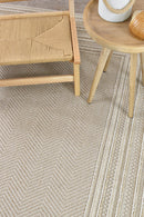 Colorado Lines Beige Outdoor Rug