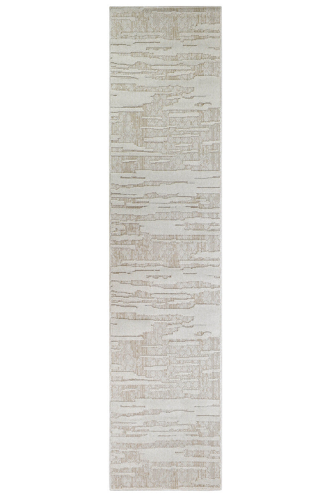 Colorado Waves Beige Outdoor Rug