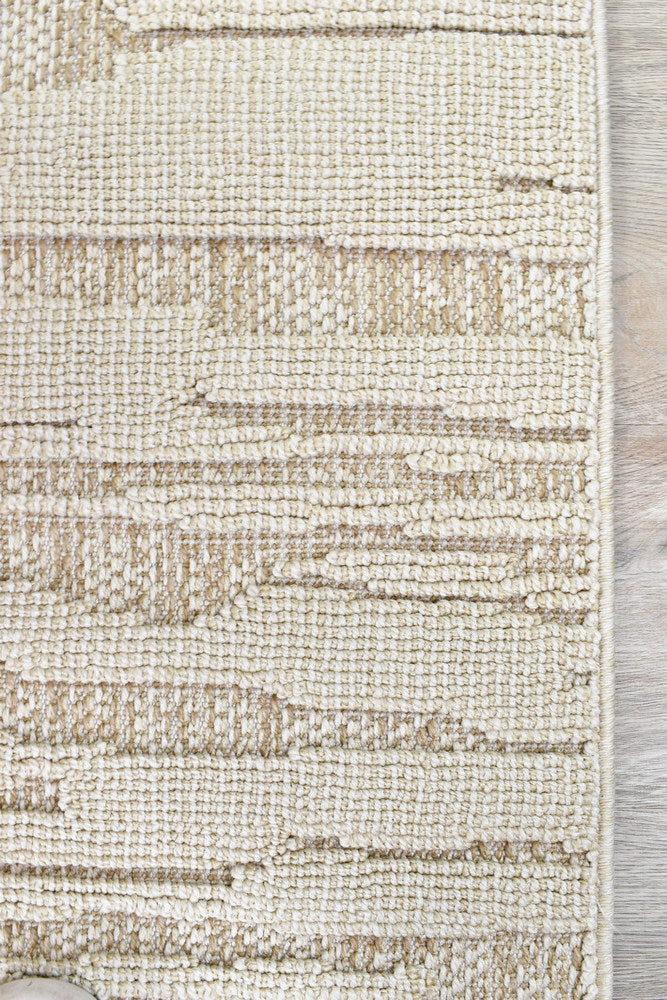 Colorado Waves Beige Outdoor Rug