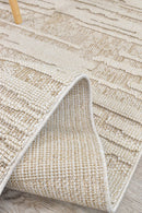 Colorado Waves Beige Outdoor Rug