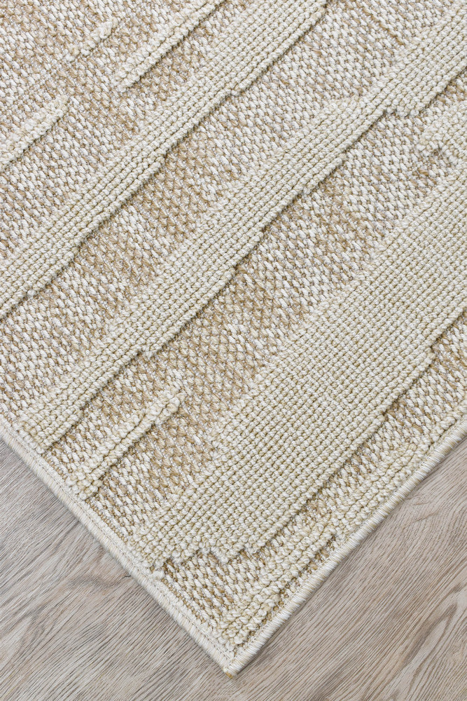 Colorado Waves Beige Outdoor Rug