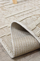 Colorado Waves Beige Outdoor Rug