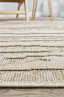 Colorado Waves Beige Outdoor Rug