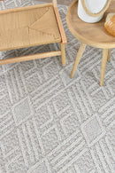 Colorado Diamond Light Grey Outdoor Rug