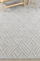 Colorado Diamond Light Grey Outdoor Rug
