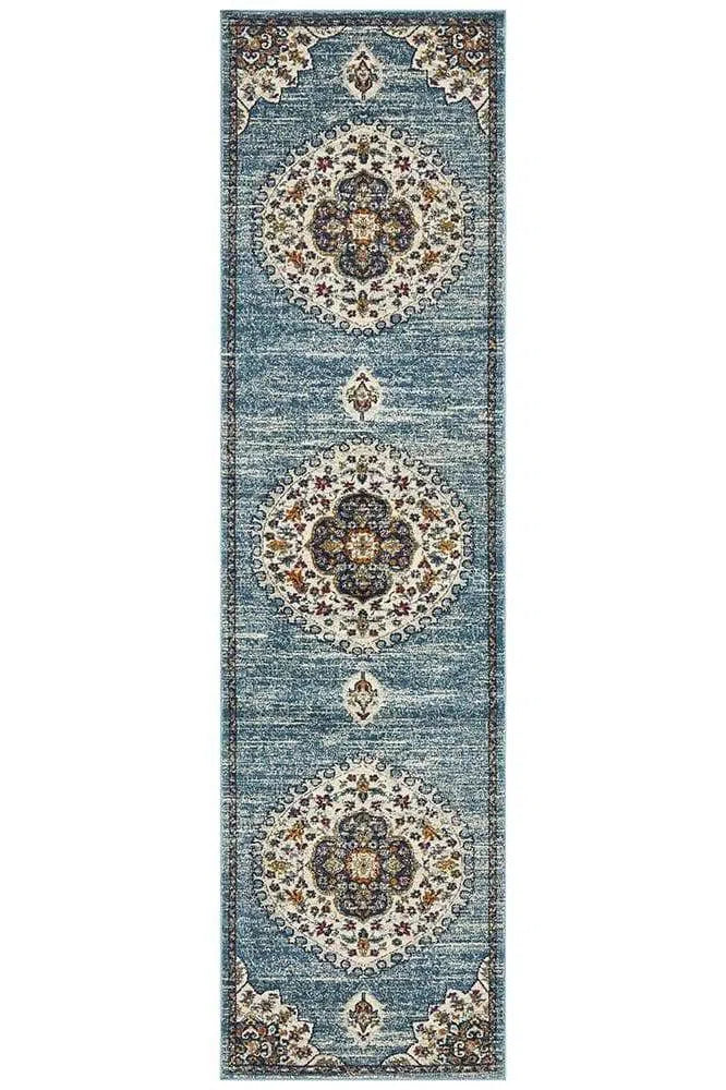 Babylon 202 Blue Runner Rug
