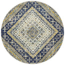 Babylon 203 Navy Round Rug