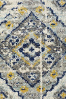 Babylon 203 Navy Round Rug
