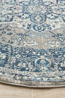 Babylon 207 Blue Round Rug