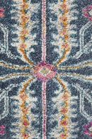 Babylon 209 Navy Round Rug