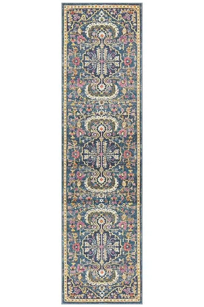 Babylon 209 Navy Runner Rug