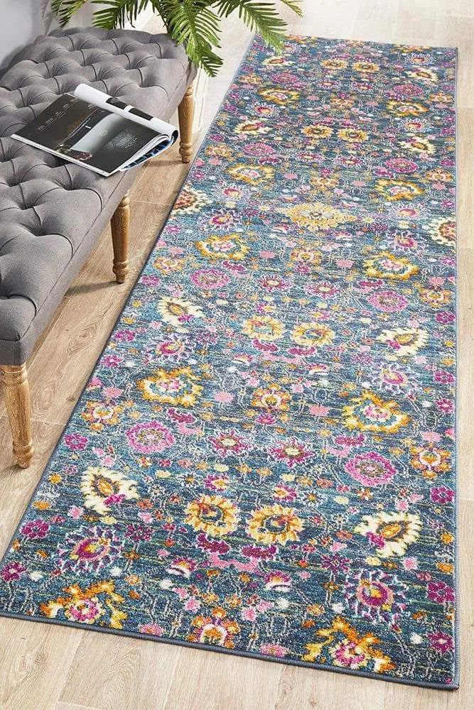 Babylon 210 Blue Runner Rug