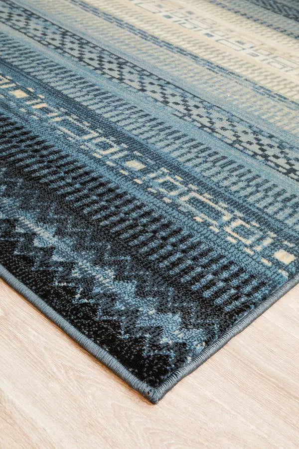 One Tribe Navy Modern Rug