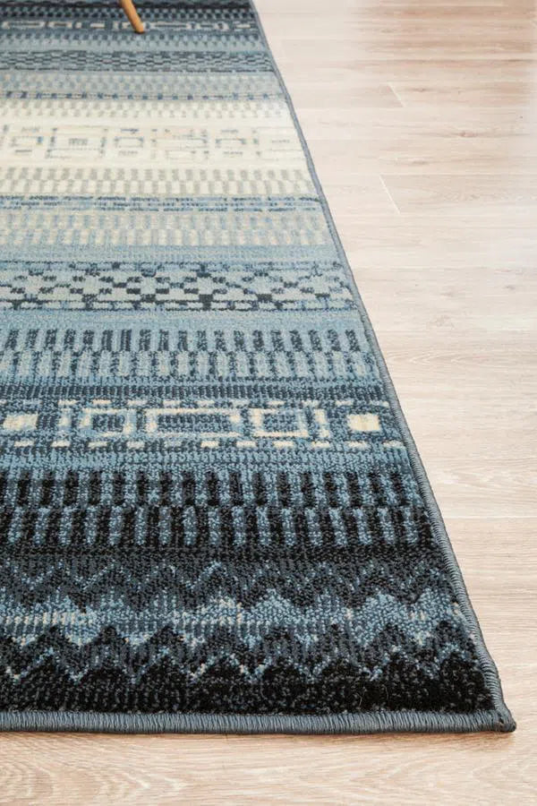 One Tribe Navy Modern Rug