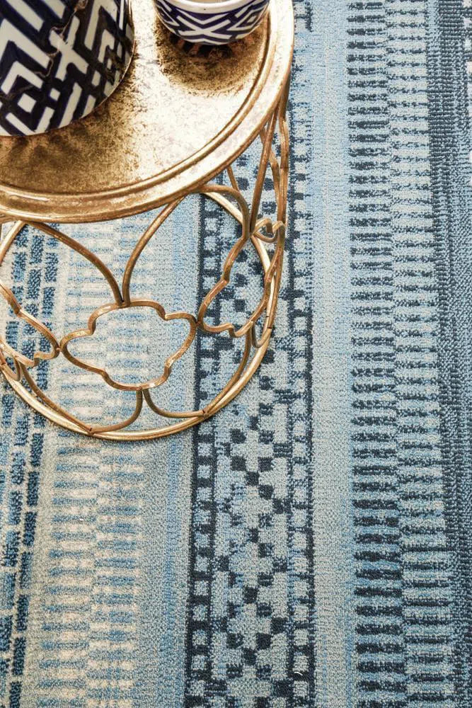 One Tribe Navy Modern Rug