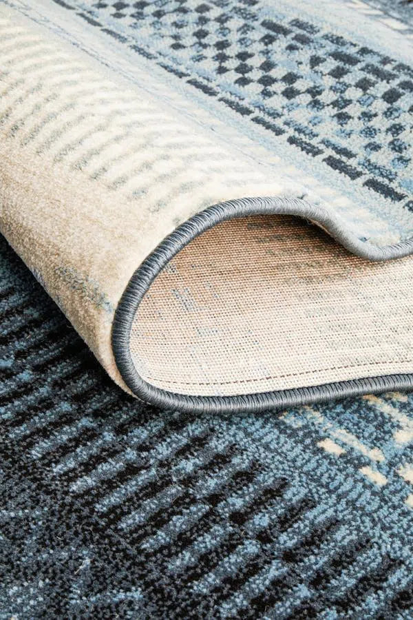 One Tribe Navy Modern Rug