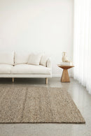 Conscious Loom Embrace Stone Rug